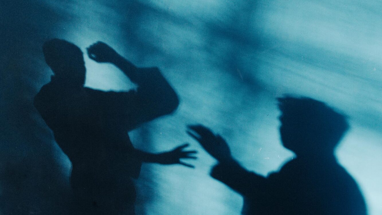 shadow of people on the wall